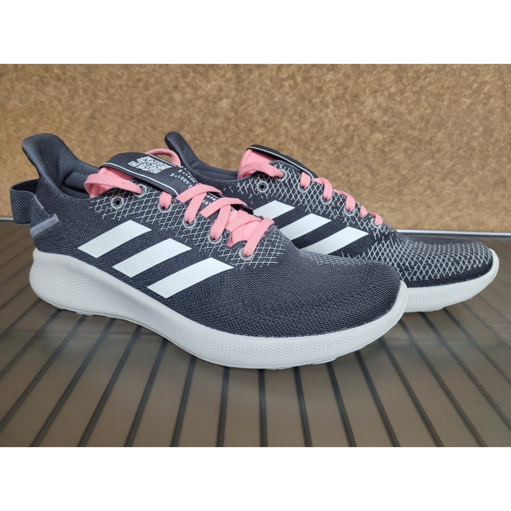 Adidas Women's Sensebounce + Street Running Shoe EF0330 Grey Five Glow Pink Sz 7